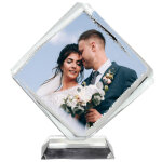 Ocadeau cadre en verre losange photo