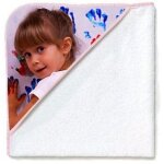 Ocadeau cape de bain photo rose