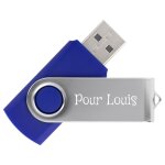 Ocadeau clé usb bleu gravée Ocadeau clé usb bleu gravée