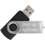 Ocadeau cl usb noir grave