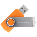 Ocadeau cl usb orange grave