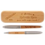 Ocadeau coffret 2 stylos maitresse Ocadeau coffret 2 stylos maitresse