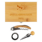 Ocadeau coffret vin 3 pices grav