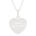 Ocadeau collier coeur argent grave Ocadeau collier coeur argent grave