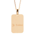 Ocadeau collier rectangle or collection