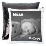 Ocadeau coussin brillant noir à sequin Ocadeau coussin brillant noir à sequin