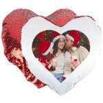 Ocadeau coussin sequin coeur rouge Ocadeau coussin sequin coeur rouge