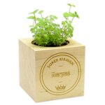 Ocadeau cube plante maman gravé Ocadeau cube plante maman gravé