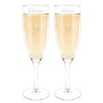 Ocadeau duo de fltes  champagne mains entrelaces