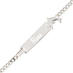 Ocadeau gourmette enfant argent dauphin