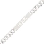 Ocadeau gourmette homme argent gravée Ocadeau gourmette homme argent gravée