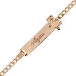 Ocadeau gourmette ourson enfant plaqu or