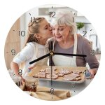 Ocadeau horloge ronde en bois photo
