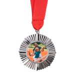 Ocadeau médaille sport argenté bordure Ocadeau médaille sport argenté bordure