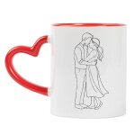 Ocadeau mug couple minimaliste personnalis