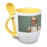 Ocadeau mug cuillre jaune photo