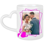 Ocadeau mug personnalis anse coeur