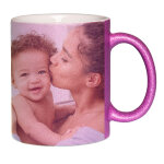 Ocadeau mug photo rose fonc brillant
