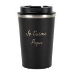 Ocadeau mug thermos noir grav