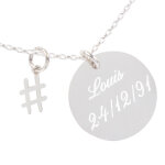 Ocadeau pendentif hashtag gravé Ocadeau pendentif hashtag gravé