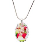 Ocadeau pendentif personnalisé ovale Ocadeau pendentif personnalisé ovale