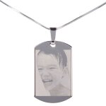 Ocadeau pendentif plaque argentée photo Ocadeau pendentif plaque argentée photo