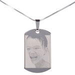 Ocadeau pendentif plaque argentée photo Ocadeau pendentif plaque argentée photo