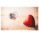 Ocadeau plaid polaire coeur photo