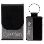 Ocadeau porte cartes et porte cl grav