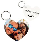 Ocadeau porte cl coeur recto verso