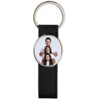 Ocadeau porte cl cuir long ovale