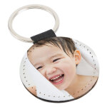 Ocadeau porte cl cuir rond photo