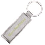Ocadeau porte clef metal cuir argent
