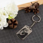 Ocadeau porte clef plaque argente