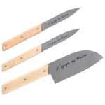 Ocadeau set 3 couteaux cuisine gravés Ocadeau set 3 couteaux cuisine gravés
