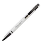 Ocadeau stylo aluminium blanc grav