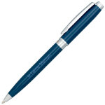 Ocadeau stylo bille luxe bleu grav