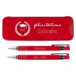 Ocadeau stylo et porte - mine rouge flicitations