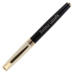 Ocadeau stylo roller luxe caille dor