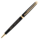 Ocadeau stylo waterman hmisphre bille noir dor