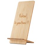 Ocadeau support smartphone bois gravé Ocadeau support smartphone bois gravé