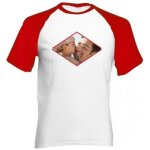 Ocadeau tee shirt bicolore rouge photo Ocadeau tee shirt bicolore rouge photo