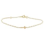 Augis bracelet croix 18cm (or jaune)