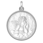 Manufacture mayaud mdaille bapteme ange raphael perle argent & nacre