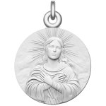 Manufacture mayaud mdaille bapteme vierge divine argent