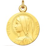 Manufacture mayaud m�daille bapteme vierge virgo maria plaqu� or