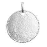 Manufacture mayaud mdaille la belle martele perle en argent