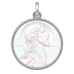 Manufacture mayaud m�daille le christ argent et nacre