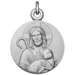 Manufacture mayaud m�daille christ j�sus est mon berger (argent)