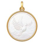 Manufacture mayaud mdaille colombe (or & nacre)